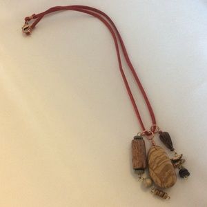 Moved to boutique 💕Handmade Wooden Bead Necklace